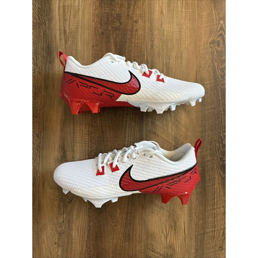 Nike Vapor Edge Speed 360 2 Red White Men Size 9 Football Cleats FQ4045-102